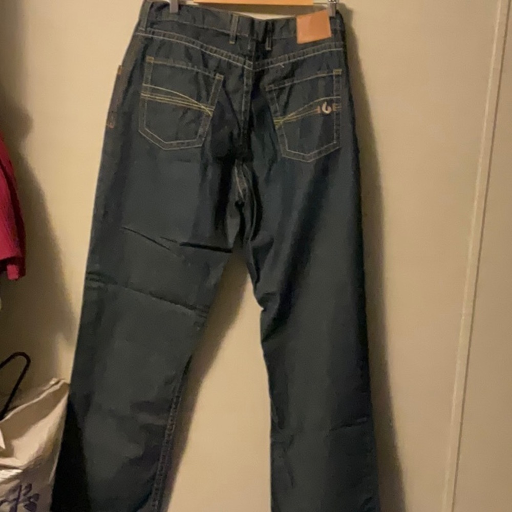 Men's Relaxed Fit Jeans in Charcoal by [Brand] - Picture 5 of 11